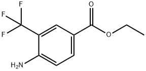BENZOIC ACID, 4-AMINO-3-(TRIFLUOROMETHYL)-, ETHYL ESTER 结构式