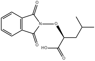 (2S)-2-[(1,3-二氢-1,3-二氧代-2H-异吲哚-2-基)氧基]-4-甲基-丙酸 结构式