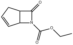 6-Azabicyclo[3.2.0]hept-3-ene-6-carboxylic  acid,  7-oxo-,  ethyl  ester 结构式