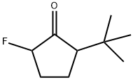 Cyclopentanone, 2-(1,1-dimethylethyl)-5-fluoro- (9CI) 结构式