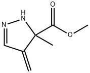 1H-Pyrazole-5-carboxylicacid,4,5-dihydro-5-methyl-4-methylene-,methyl 结构式