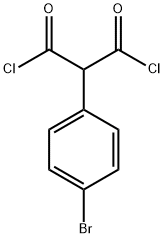 (4-溴苯基)-丙烷二酰氯 结构式