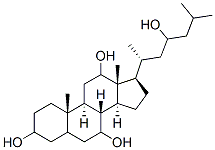 cholestane-3,7,12,23-tetrol 结构式