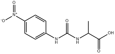 N-{[(4-硝基苯基)氨基]羰基}丙氨酸 结构式