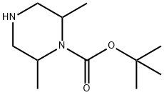 1-BOC-2,6-二甲基哌嗪 结构式