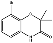 2,2-二甲基-8-溴-2H-苯并[B][1,4]噁嗪-3(4H)-酮 结构式