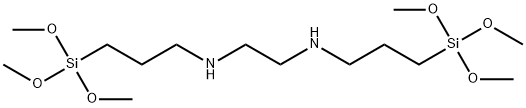双[3-(三甲氧基硅基)丙基]乙二胺 结构式