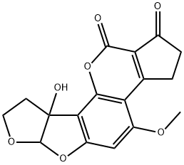 黄曲霉素M2 结构式