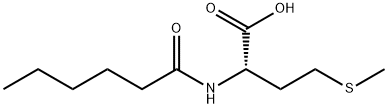 (S)-2-己酰胺基-4-(甲硫基)丁酸 结构式