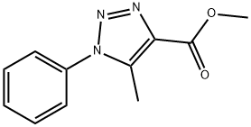 5-甲基-1-苯基-1H-1,2,3-三氮唑-4-甲酸甲酯 结构式