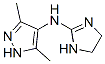 1H-Pyrazol-4-amine,  N-(4,5-dihydro-1H-imidazol-2-yl)-3,5-dimethyl- 结构式