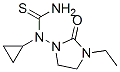 Thiourea, N-cyclopropyl-N-(3-ethyl-2-oxo-1-imidazolidinyl)- (9CI) 结构式