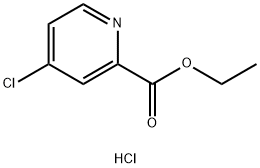 2-Pyridinecarboxylic acid, 4-chloro-, ethyl ester, hydrochloride 结构式