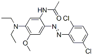 N-[2-[(2,5-Dichlorophenyl)azo]-5-(diethylamino)-4-methoxyphenyl]acetamide 结构式