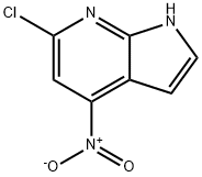 6-氯-4-硝基-1H-吡咯并[2,3-B]吡啶 结构式