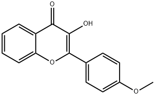 3-羟基-4'-甲氧基黄酮 结构式