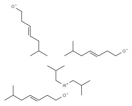 (E)-diisobutyl(6-methylhept-3-en-1-olato)aluminium 结构式