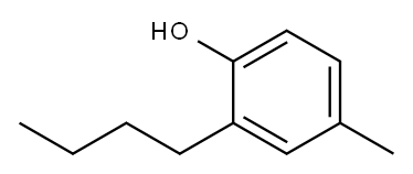 2-BUTYL-4-METHYLPHENOL 结构式