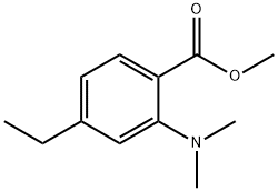 Benzoic acid, 2-(dimethylamino)-4-ethyl-, methyl ester (9CI) 结构式
