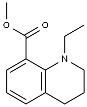 1-乙基-1,2,3,4-四氢喹啉-8-甲酸甲酯 结构式