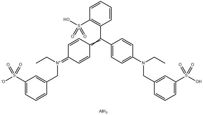 酸性蓝 9 铝色淀[CI 42090:2] 结构式