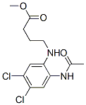 methyl 4-[[2-(acetylamino)-4,5-dichlorophenyl]amino]butyrate 结构式