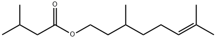 3,7-二甲基-6-辛烯基-3-甲基丁酸酯 结构式