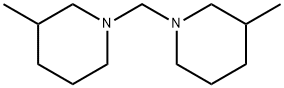 1,1′-亚甲基双(3-甲基哌啶) 结构式