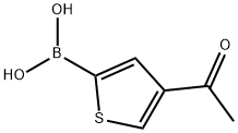 (4-乙酰基噻吩-2-基)硼酸 结构式