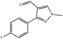 3-(4-氟苯基)-1-甲基-1H-吡唑-4-甲醛 结构式