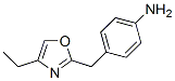 Benzenamine, 4-[(4-ethyl-2-oxazolyl)methyl]- (9CI) 结构式