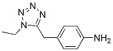 Benzenamine, 4-[(1-ethyl-1H-tetrazol-5-yl)methyl]- (9CI) 结构式