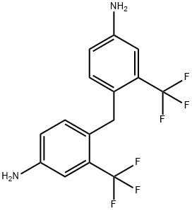 4,4'-DIAMINO-2,2'-DI-(TRIFLUOROMETHYL)-DIPHENYLMETHANE 结构式