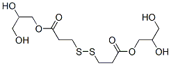 3,3'-Dithiobispropanoic acid bis(2,3-dihydroxypropyl) ester 结构式