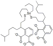 (dibutylstannylene)bis(thioethylene) diisooctyl diphthalate 结构式