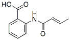 Benzoic acid, 2-[[(2E)-1-oxo-2-butenyl]amino]- (9CI) 结构式