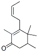3-[(Z)-2-Butenyl]-2,4,4,5-tetramethyl-2-cyclohexen-1-one 结构式