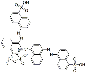 bis[4-[(5-sulpho-1-naphthyl)azo]naphthalene-1-diazonium] sulphate 结构式