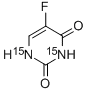 5-氟尿嘧啶 N15标记 结构式
