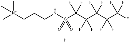 N,N,N-三甲基-3-[[(十一氟戊基)磺酰基]氨基]-1-丙铵碘化物 结构式