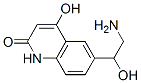 2(1H)-Quinolinone, 6-(2-amino-1-hydroxyethyl)-4-hydroxy- (9CI) 结构式