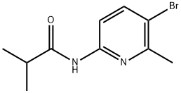 N-(5-溴-6-甲基吡啶-2-基)异丁酰胺 结构式