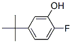 Phenol,  5-(1,1-dimethylethyl)-2-fluoro- 结构式