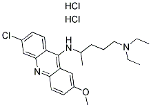 二盐酸奎吖因水合物 结构式