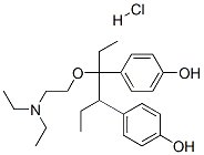 2,2'-((己烷-3,4-二基双(4,1-亚苯基))双(氧基))双(N,N-二乙基乙-1-胺)二盐酸盐 结构式