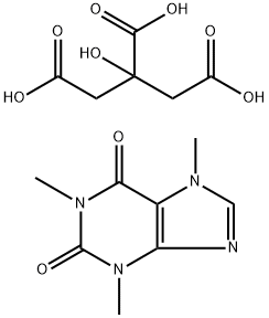 柠檬酸咖啡因 结构式