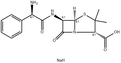 氨苄青霉素钠 结构式
