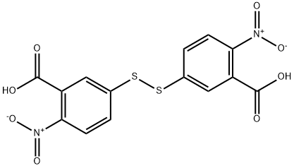 5,5'-二硫双(2-硝基苯甲酸) 结构式