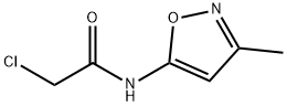 2-氯-N-(3-甲基-1,2-噁唑-5-基)乙酰胺 结构式