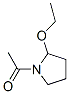 Pyrrolidine, 1-acetyl-2-ethoxy- (9CI) 结构式